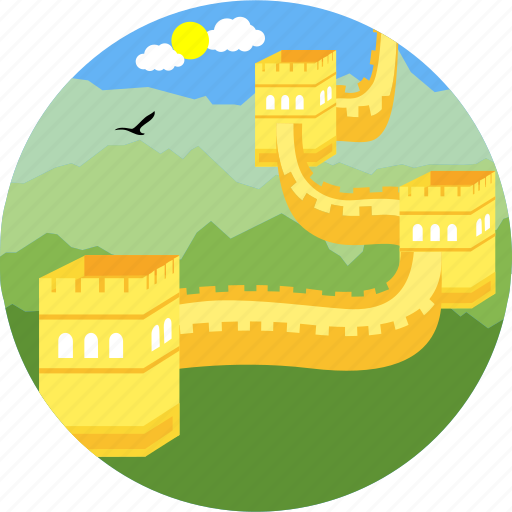 Wall of china, monuments, wall, beautiful wall, bird, great wall of china, monument icon - Download on Iconfinder