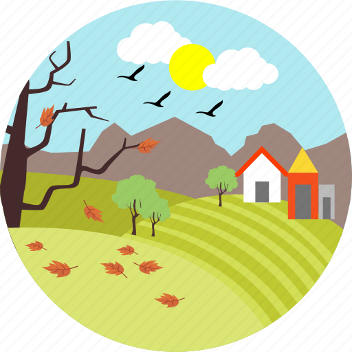 Farm, agriculture, eco, autumn, nature, sun, sunny day icon - Download on Iconfinder