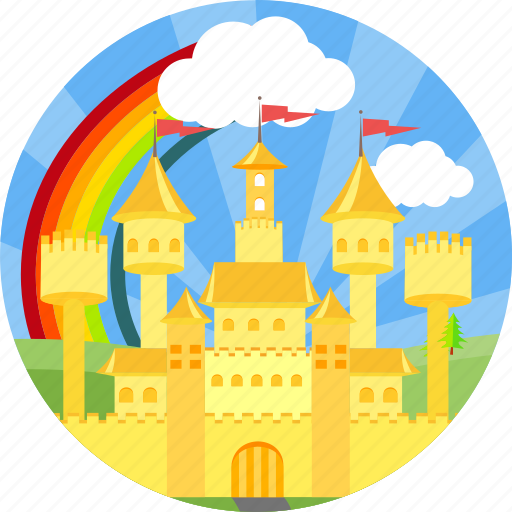 Castle, magic, building, fort, fortress, palace, royal estate icon - Download on Iconfinder