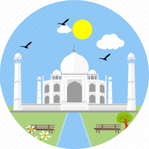 India, monuments, tajmahal, monument, agra, indian, mausoleum icon - Download on Iconfinder