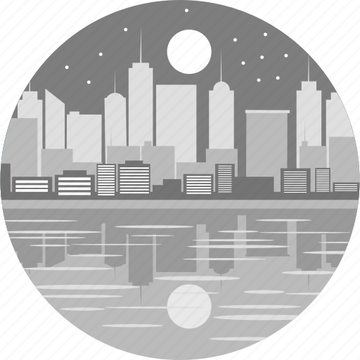 City, night life, apartments, building, estate, night, state icon - Download on Iconfinder