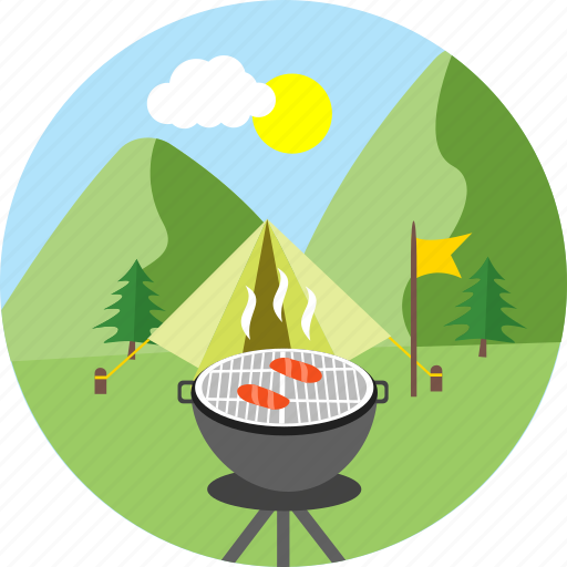 Barbeque, camp, camp barbeque, barbecue, camping, cooking, outdoor icon - Download on Iconfinder