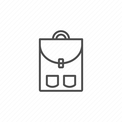 Bag, line, outline, school icon - Download on Iconfinder
