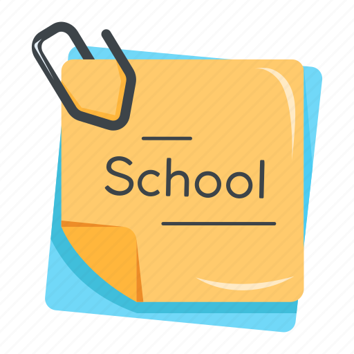 School notes, school sheets, attached sheets, attached papers, class notes icon - Download on Iconfinder