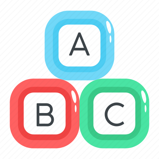 Abc blocks, learning blocks, alphabet blocks, study blocks, kindergarten blocks icon - Download on Iconfinder