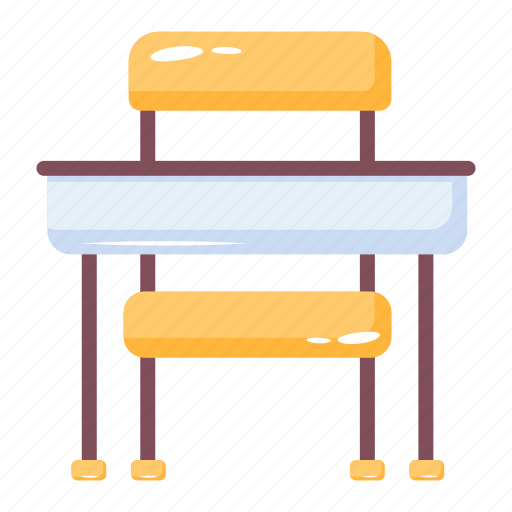Student desk, student table, school desk, school table, school furniture icon - Download on Iconfinder