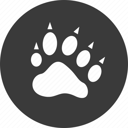 Bear, cat, cheetah, paw, print, tiger icon - Download on Iconfinder