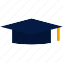 college, education, flat, graduation, graduation cap, hat, university