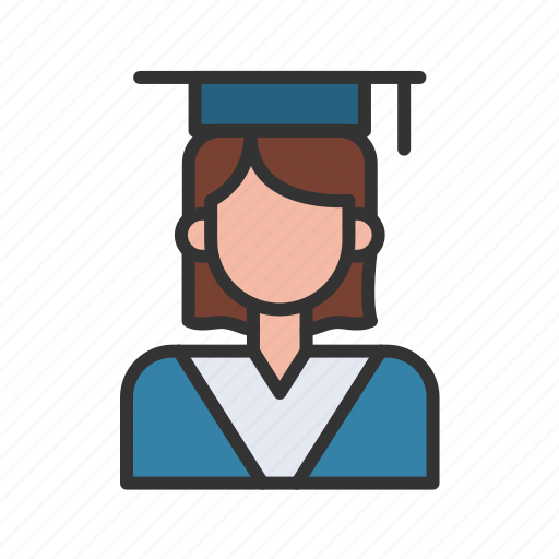 Female, graduates, students, avatars icon - Download on Iconfinder
