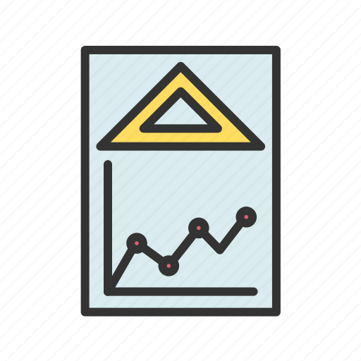 Set square, graph, stats, math icon - Download on Iconfinder