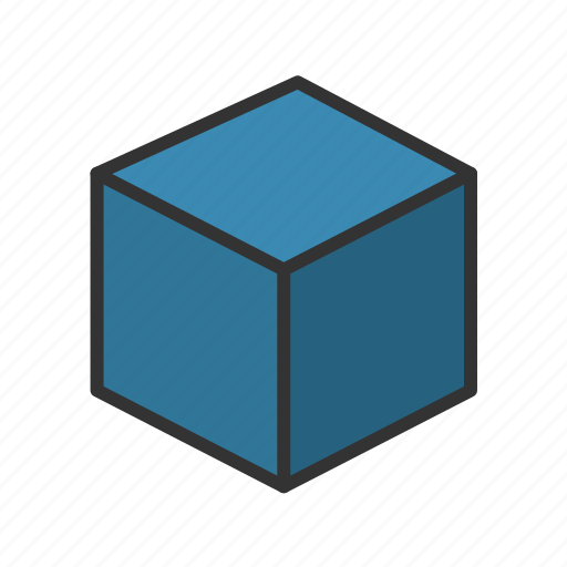 Cube, shape, math, mathematics icon - Download on Iconfinder