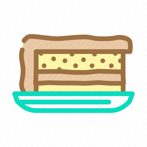 Cake, dish, canteen, school, food, menu icon - Download on Iconfinder