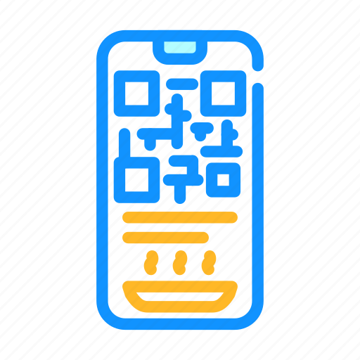 Qr, code, receive, food, canteen, school icon - Download on Iconfinder