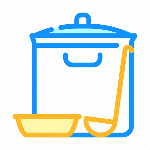 Soup, pan, canteen, kitchen, utensil, school icon - Download on Iconfinder