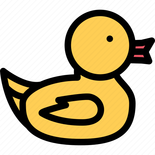 Child, childhood, duck, learning, rubber, school, university icon - Download on Iconfinder