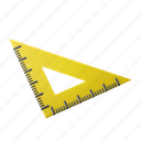triangle, ruler, length, stationery, measure 