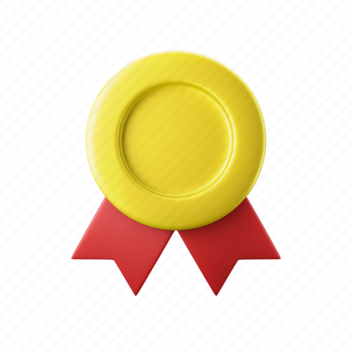 Medal, best, winner, achievement, award 3D illustration - Download on Iconfinder