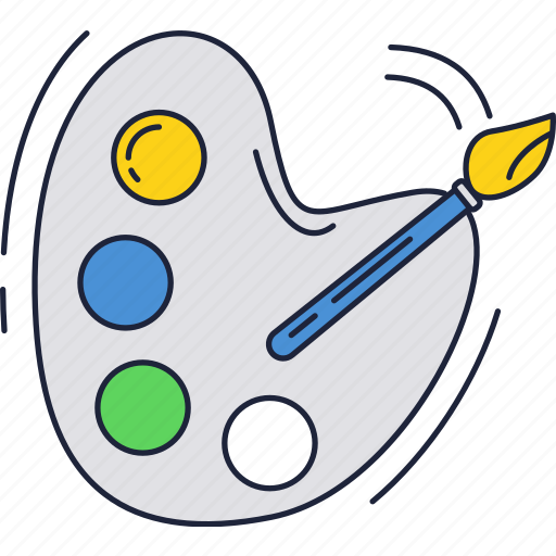 Brush, draw, paint, palette icon - Download on Iconfinder