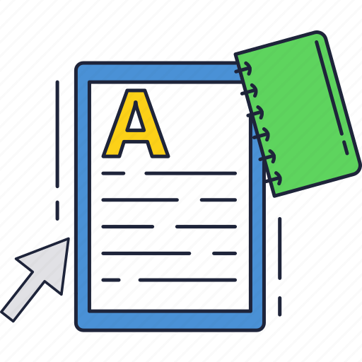 A, education, school, score, test, university icon - Download on Iconfinder