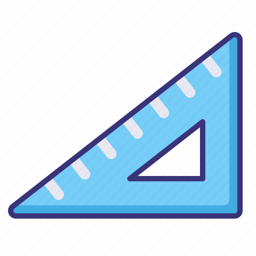 Ruler, measure, tool, triangle ruler icon - Download on Iconfinder