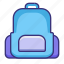 backpack, bag, school bag 