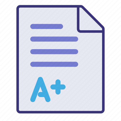 Paper, grade, examination, document icon - Download on Iconfinder