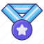 medal, achievement, win, award 