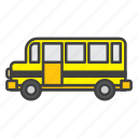 bus, learning, school, school bus, vehicle