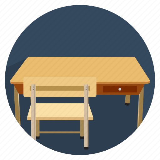Chair, furniture, househol, table icon - Download on Iconfinder