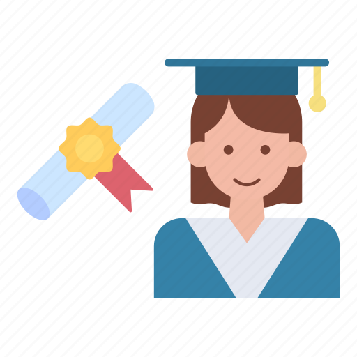 Receiving degree, diploma, certificate, award icon - Download on Iconfinder