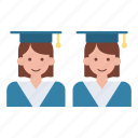graduates, students, female, avatars