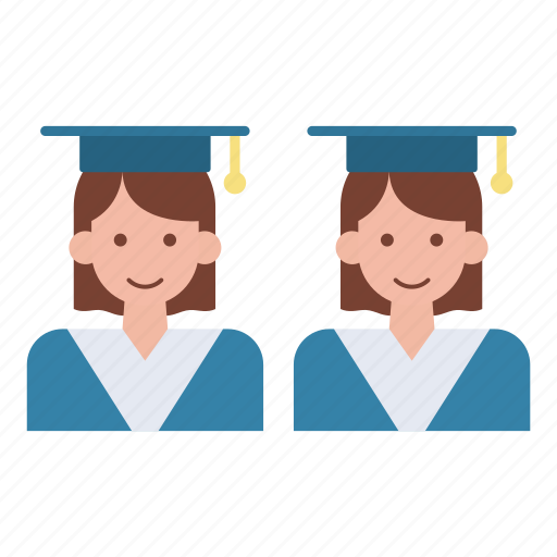 Graduates, students, female, avatars icon - Download on Iconfinder