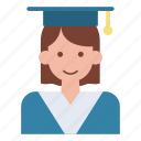 female, graduates, students, avatars