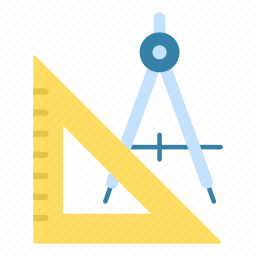 Geometry tools, compass, math, mathematics icon - Download on Iconfinder