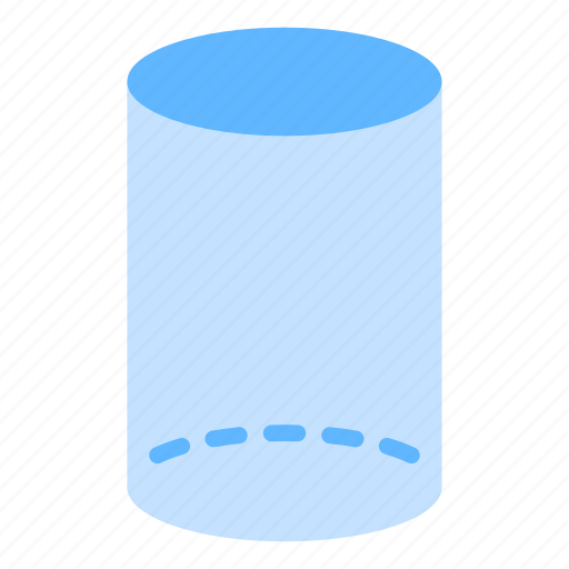Cylinder, shape, math, mathematics icon - Download on Iconfinder