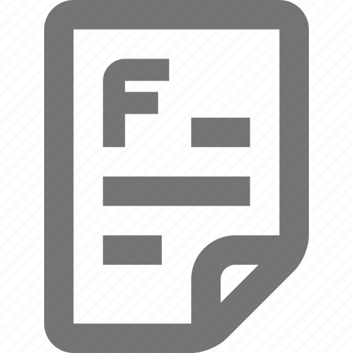 F grade, fail, grade, bad, education, learn, school icon - Download on Iconfinder