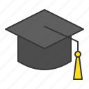 education, graduation, graduation cap, graduation hat, hat, learning, school
