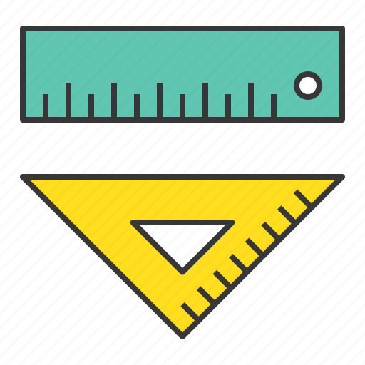 Education, ruler, school, set square, tool, triangle ruler, school material icon - Download on Iconfinder