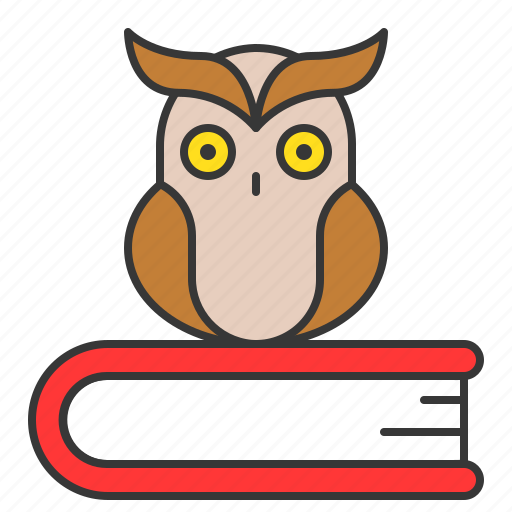 Book, education, owl, school, study, wisdom icon - Download on Iconfinder
