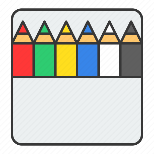 Color pencil, education, paint, pencil, school, tool, school material icon - Download on Iconfinder