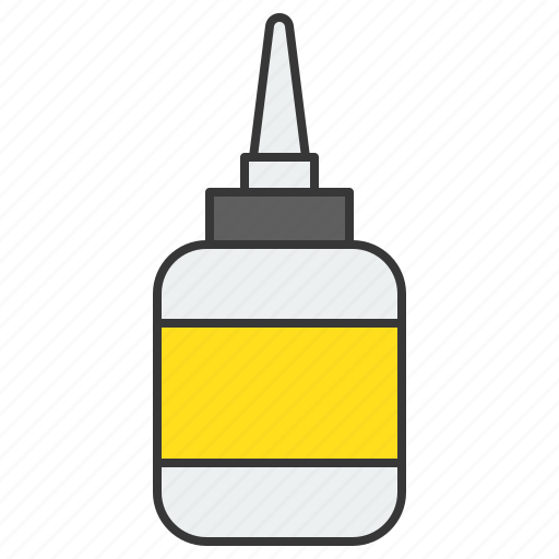 Education, glue, glue bottle, school, school supply, school material icon - Download on Iconfinder