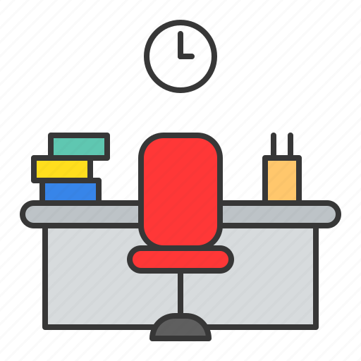 Chair, education, learning, office, office desk, school icon - Download on Iconfinder