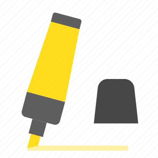 Highlight, highlight pen, office material, school, school material icon - Download on Iconfinder
