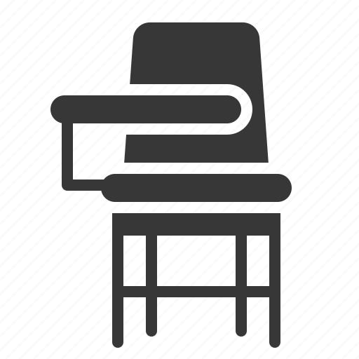 Chair, chair desk, furniture, learning, school, student chair icon - Download on Iconfinder