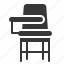 chair, chair desk, furniture, learning, school, student chair 