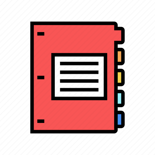 Subject, divider, school, supplies, stationery, tools icon - Download on Iconfinder