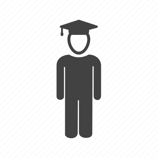 Education, graduation, school, standing, student, uniform icon - Download on Iconfinder