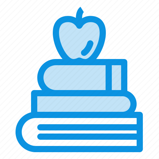 Apple, books, education, science icon - Download on Iconfinder