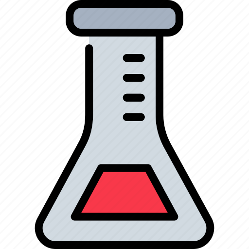 Analysis, biology, chemical, chemistry, conical, flask, science icon - Download on Iconfinder