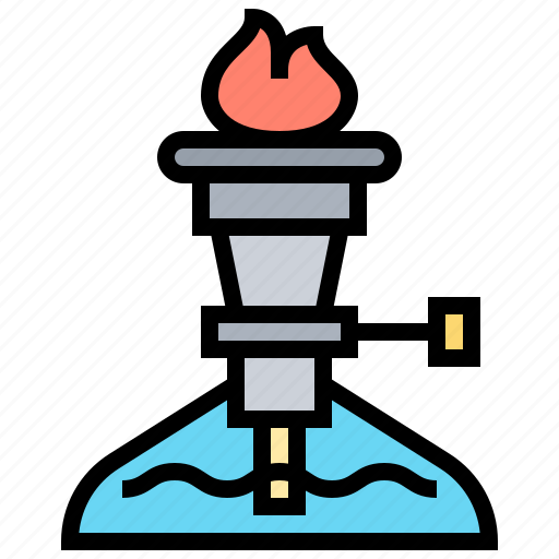 Bunsen, burner, fire, flame, heat icon - Download on Iconfinder